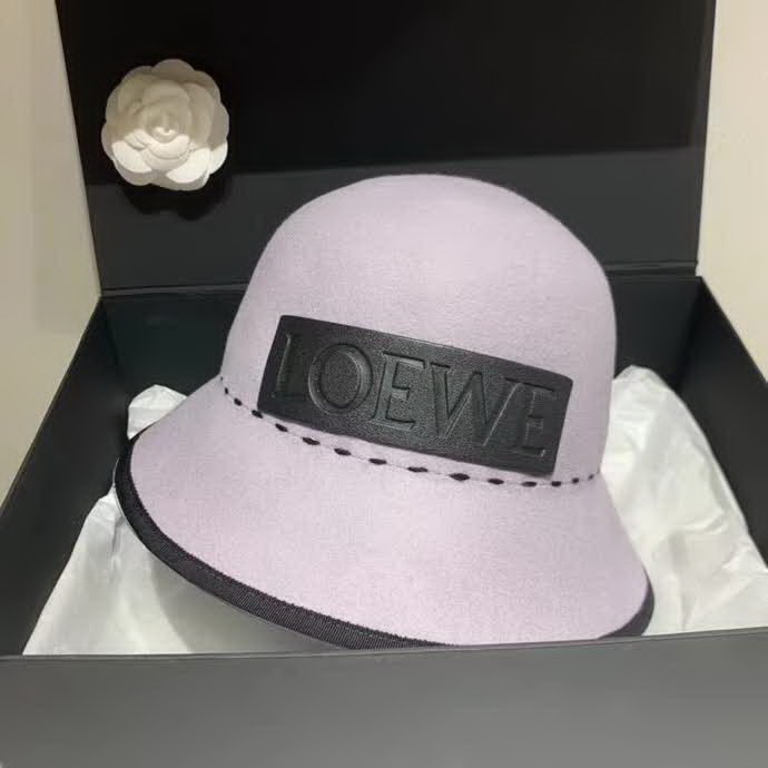 20冬季最新专柜款-罗意威LOEWE2020秋冬新款羊毛礼帽，圆顶盆帽，羊毛