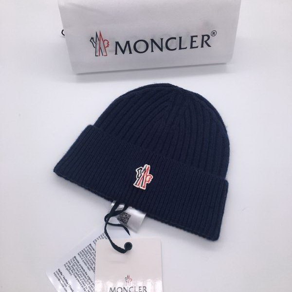 官网同步20秋季最新款-Moncler新款毛线针织帽子，专柜同步，冬季必备款