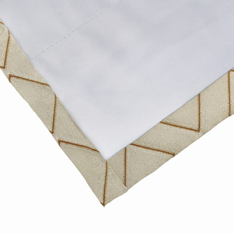 Solid Jacquard Diamond Curtain Drapery MAEVE