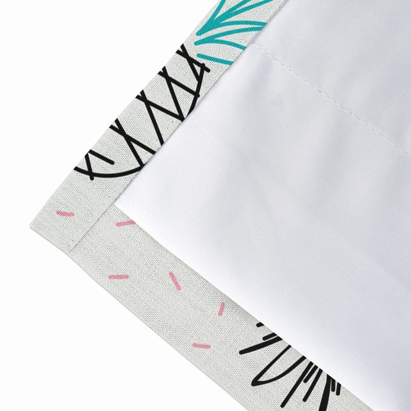 Spring Print Polyester Linen Curtain Drapery OILPAINTING