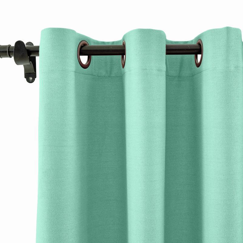 CUSTOM Capri Aqua Blackout Curtains with Liner