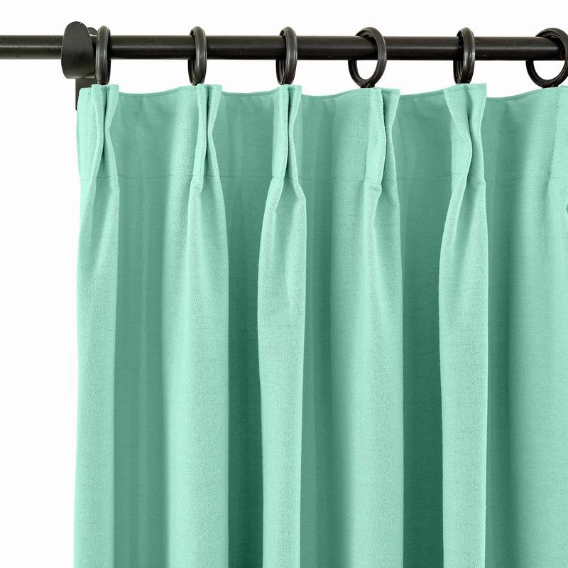 CUSTOM Capri Aqua Blackout Curtains with Liner