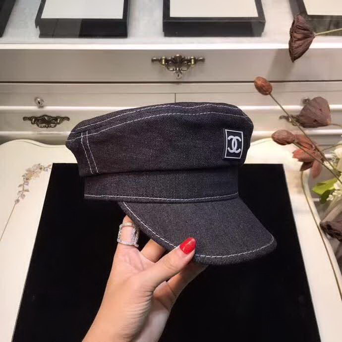 20冬季最新专柜款-Chanel小香牛仔系列海军帽 百搭单品，舒适休闲