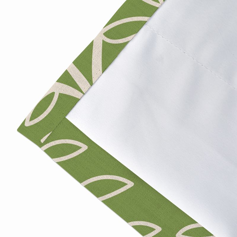 Abstract Print Polyester Linen Curtain Drapery GENEVIEVE