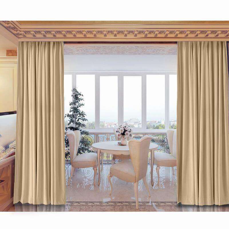 【Custom】Birkin Velvet Curtain Drapery With White Blackout Thermal Lining, Velvet Drape For Traverse Rod, Pole or Track, 72 Colors