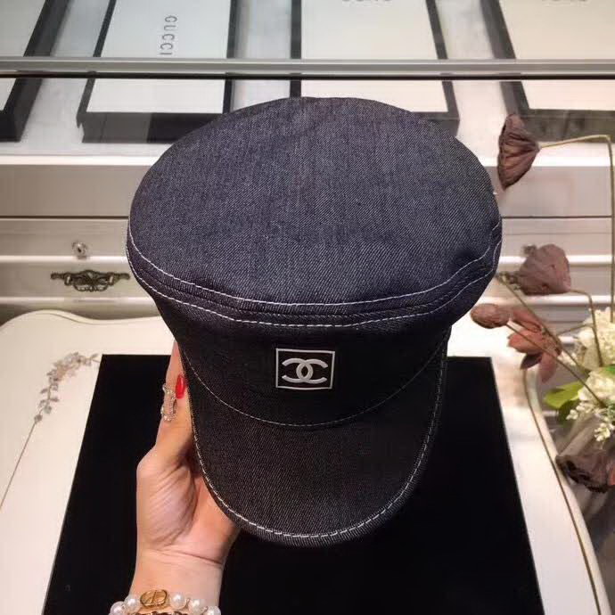 20冬季最新专柜款-Chanel小香牛仔系列海军帽 百搭单品，舒适休闲