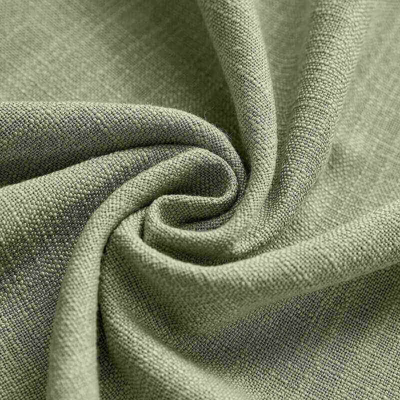 CUSTOM Liz Grey Polyester Linen Window Curtain Drapery with Lined