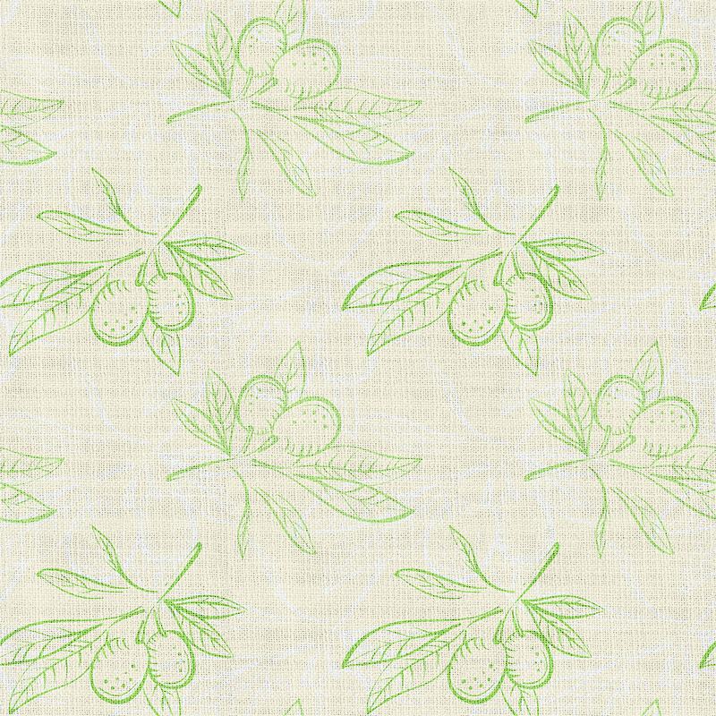 Nature Print Polyester Linen Curtain Drapery ATTICUS