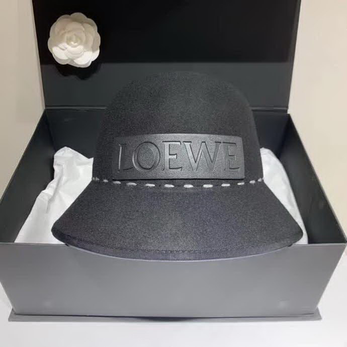 20冬季最新专柜款-罗意威LOEWE2020秋冬新款羊毛礼帽,圆顶盆帽,羊毛