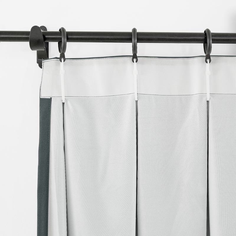 CUSTOM Capri Grey Blackout Curtains with Liner