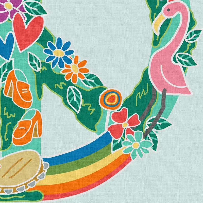 Geometric Print Polyester Linen Curtain Drapery with Privacy Blackout Thermal Lining AILSA