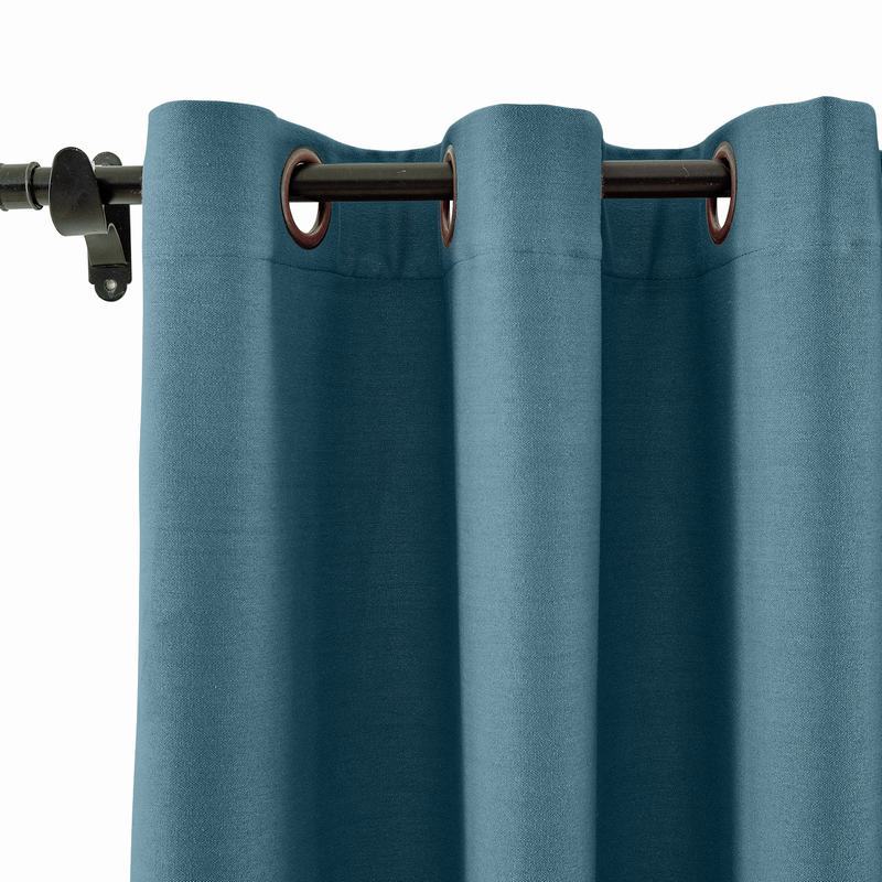 CUSTOM Capri Dark Blue Blackout Curtains with Liner
