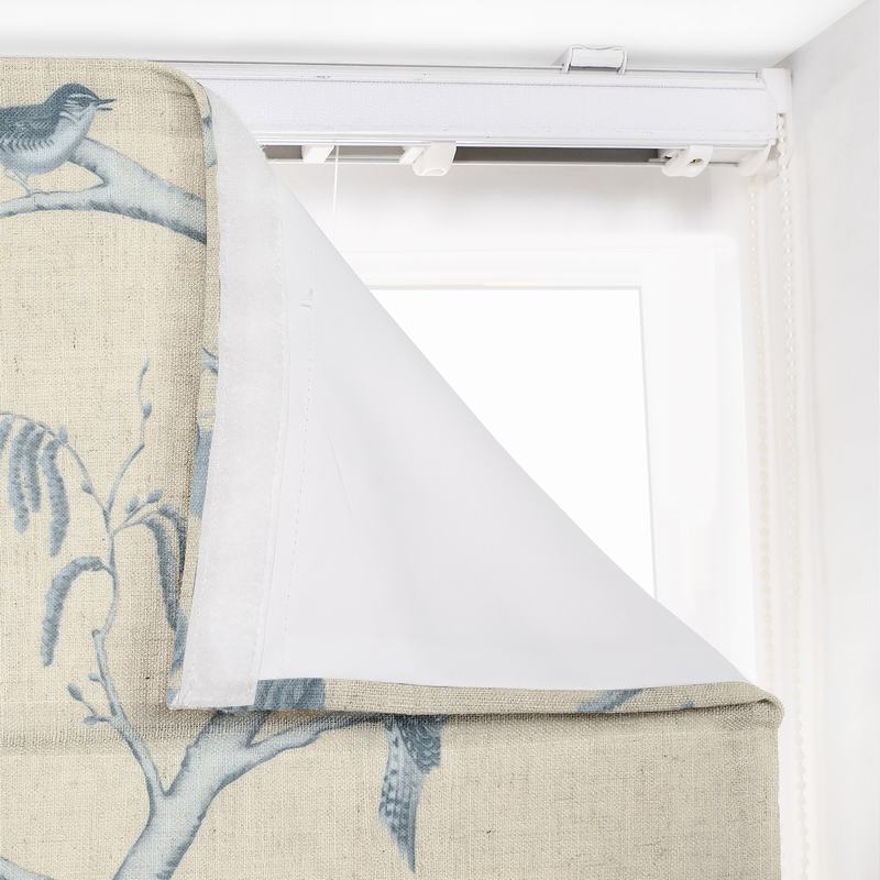 LUNA Rural Pastoral Print Polyester Cotton Roman Shade