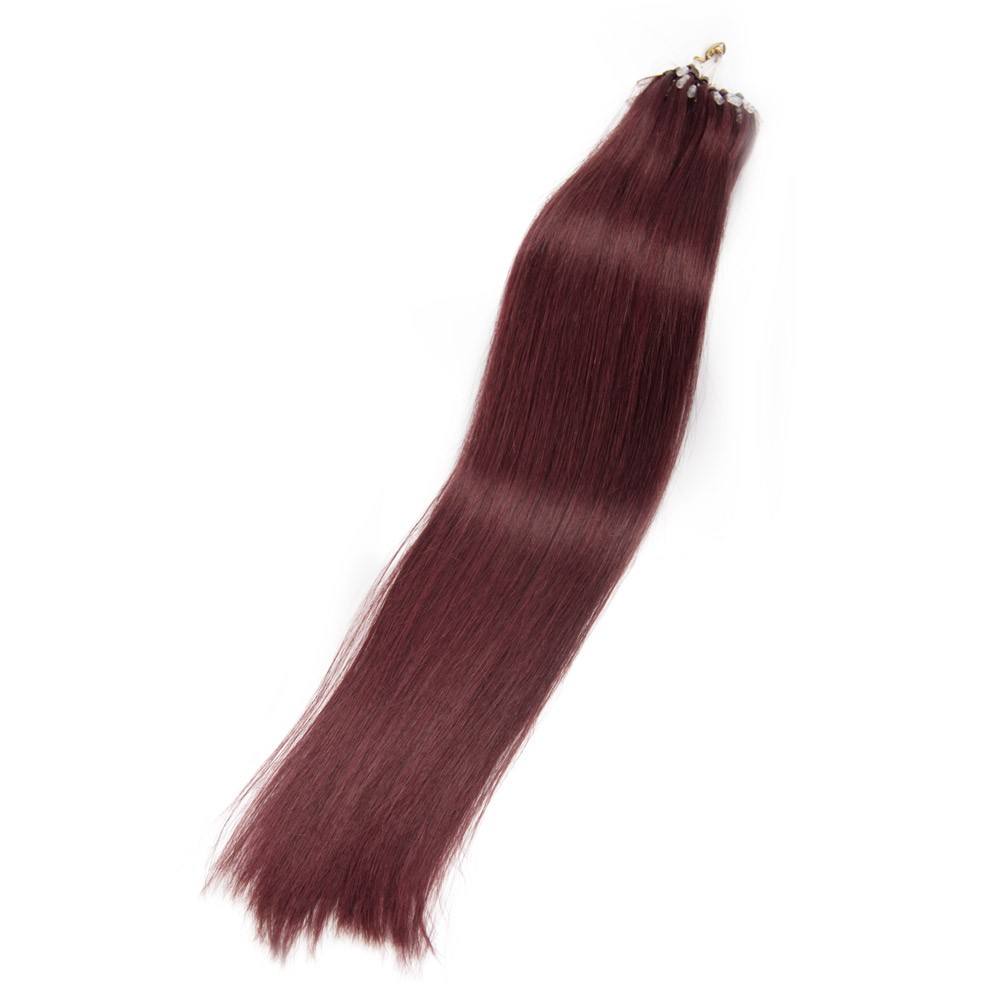 100s 0.5g/S Straight Micro Loop Hair Extensions #99J