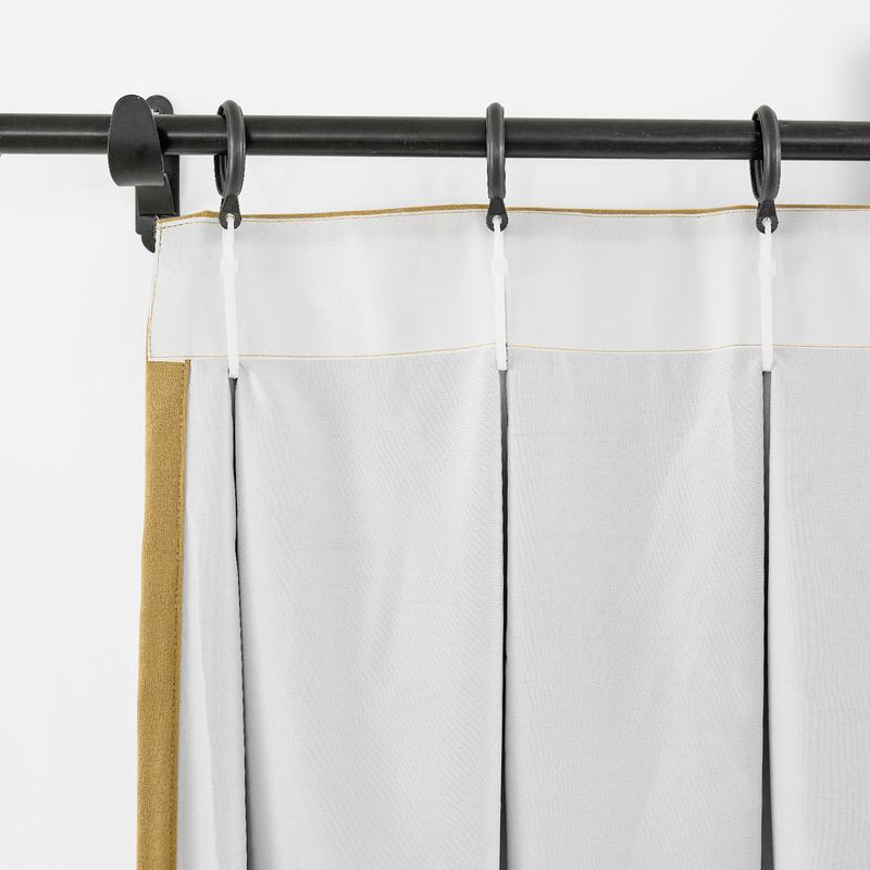 CUSTOM Capri Gold Blackout Curtains with Liner