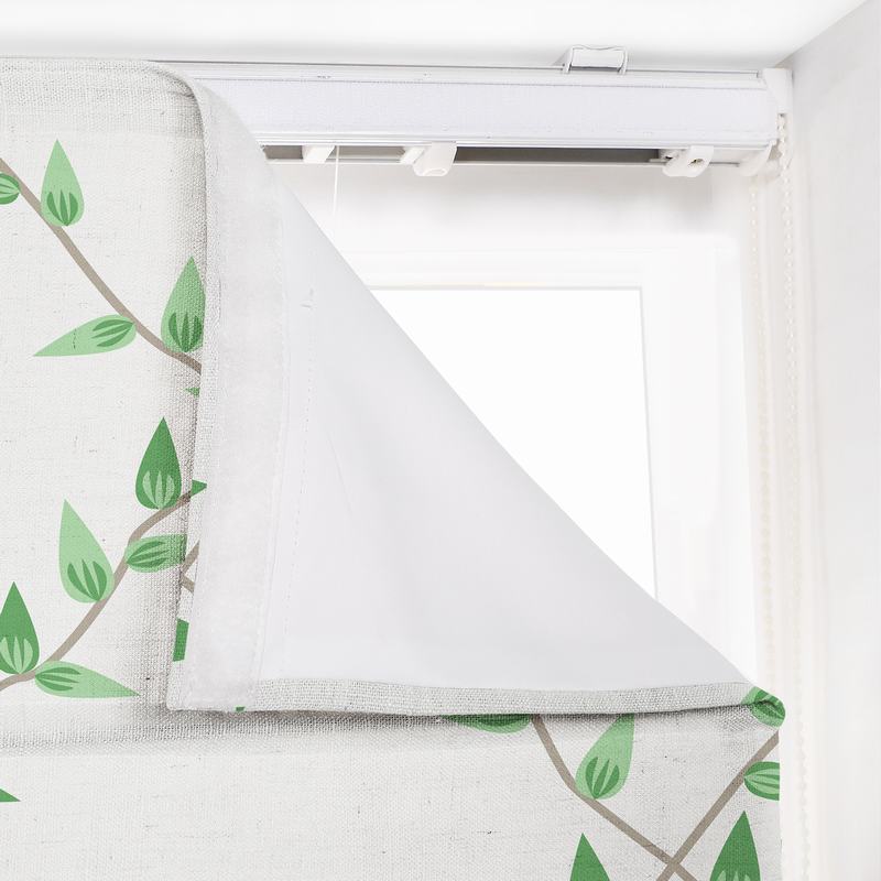 GARDEN Nature Print Polyester Linen Roman Shade