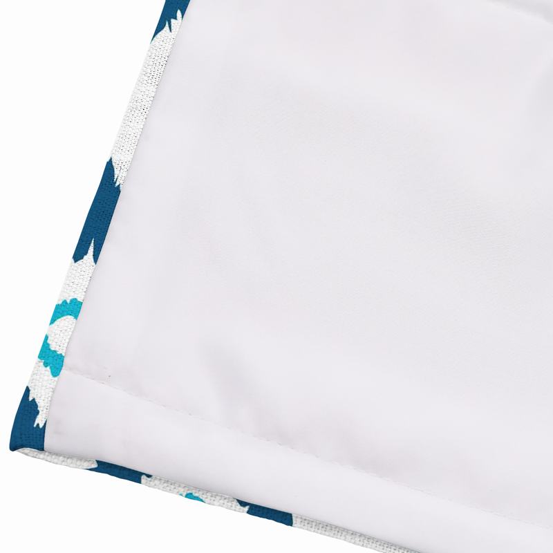 MARIAN Abstract Print Polyester Linen Room Darkening Roman Shade