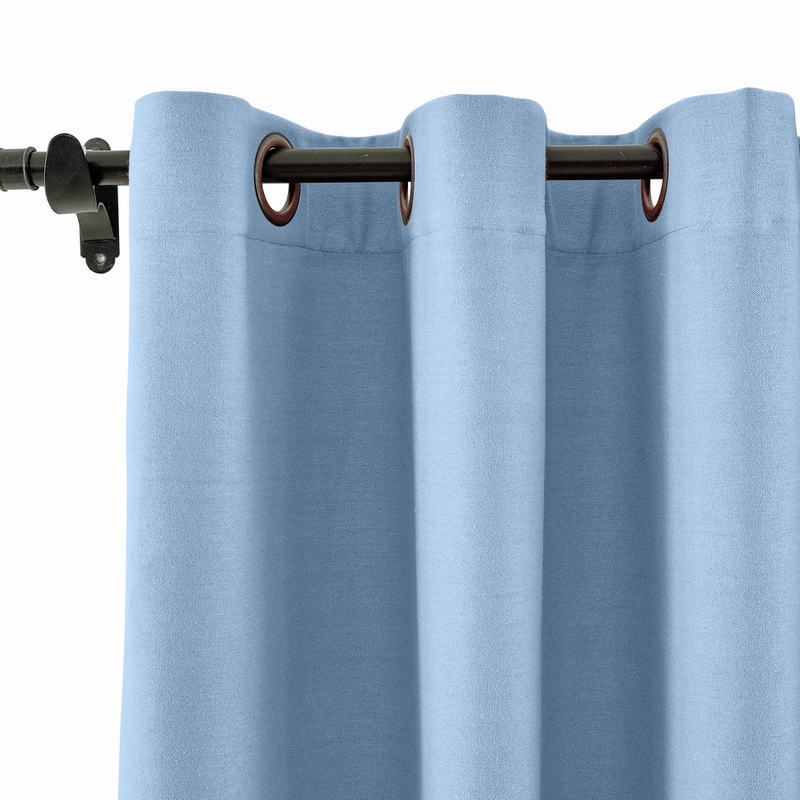 CUSTOM Capri Cashmere Blue Blackout Curtains with Liner