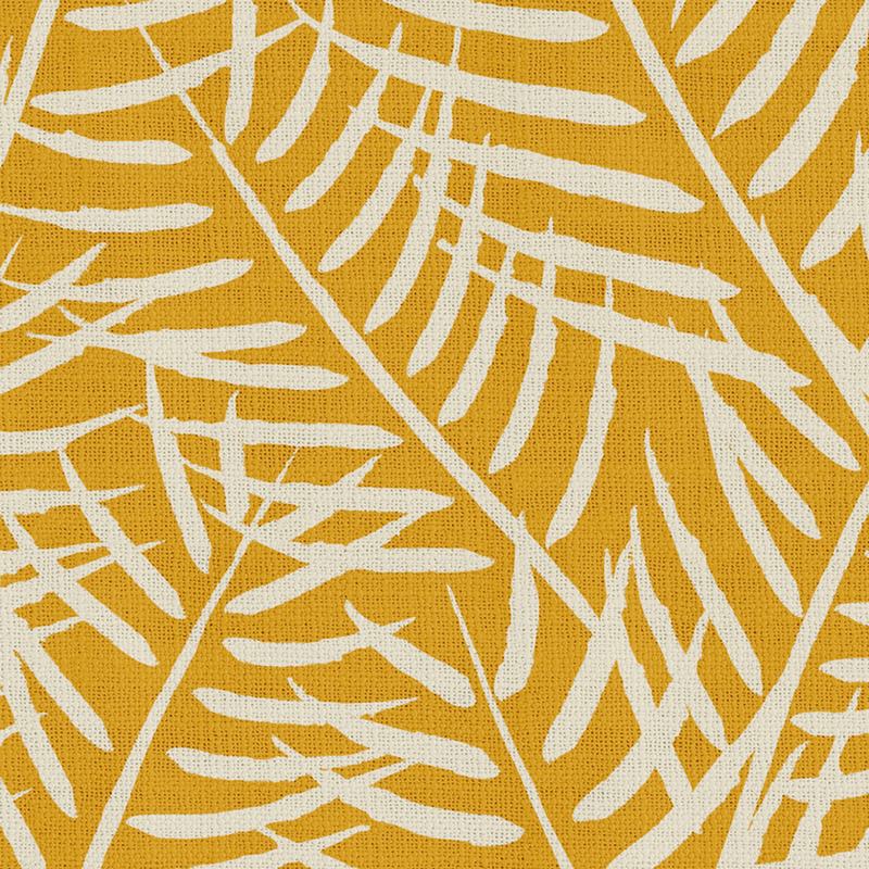 Nature Print Polyester Linen Curtain Drapery with Privacy Blackout Thermal Lining CANDICE