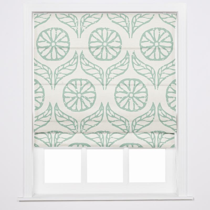 CASHMERE Nature Print Polyester Linen Roman Shade