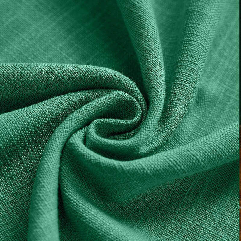 CUSTOM Liz Peacock Polyester Linen Window Curtain Drapery with Lined