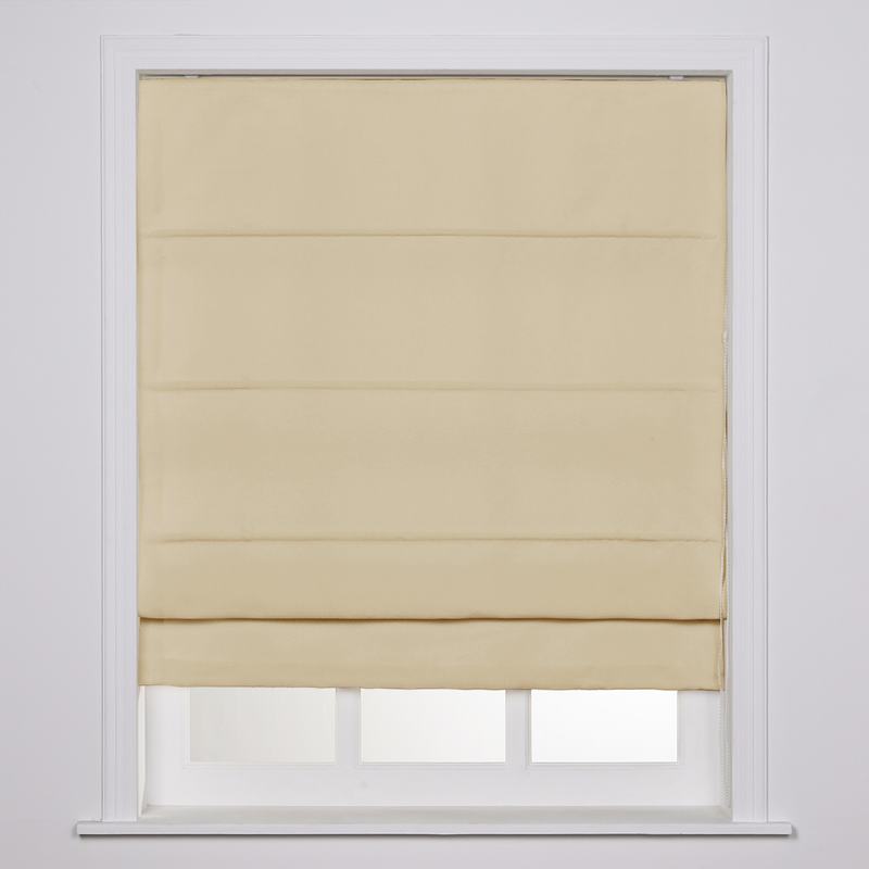 YEFFA Polyester Room Darkening Roman Shade