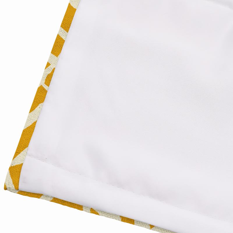 CANDICE Nature Print Polyester Linen Roman Shade