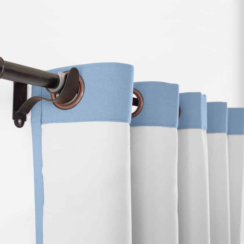 CUSTOM Capri Cashmere Blue Blackout Curtains with Liner