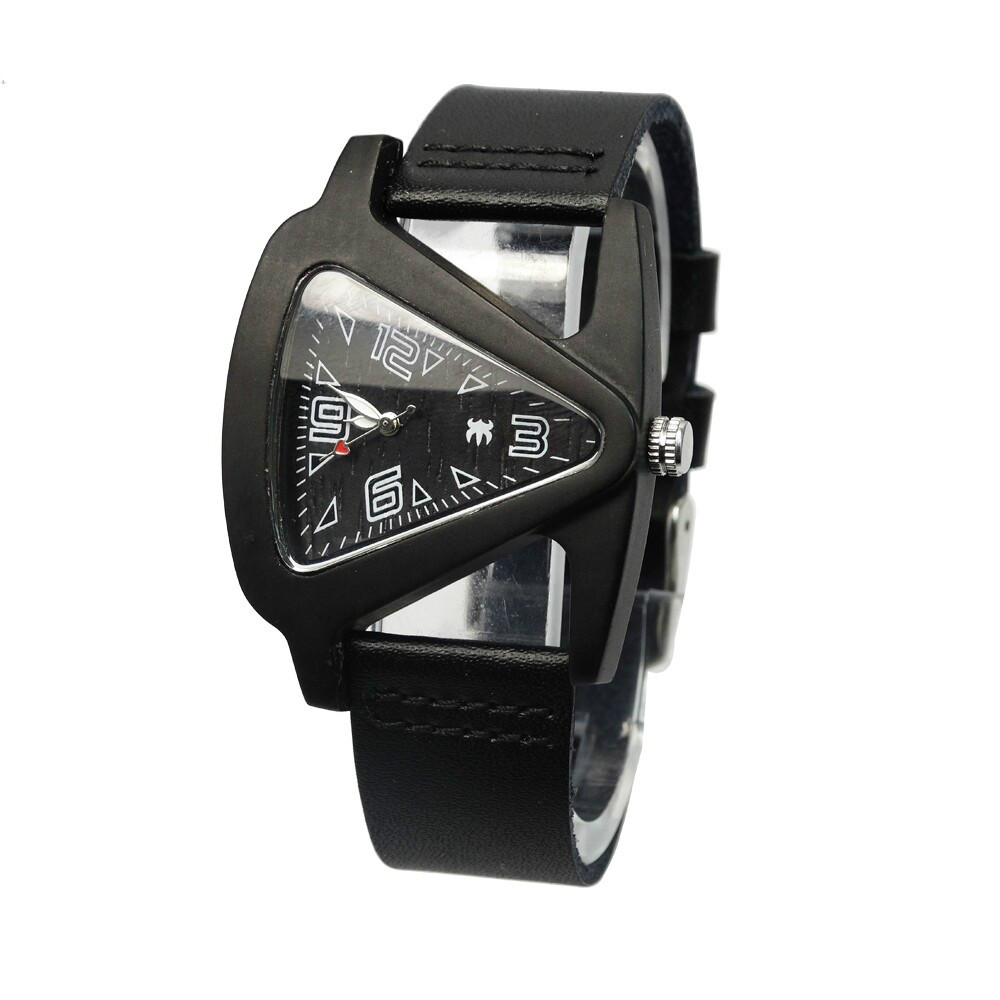 Unisex Charm Glass BambooUnisex Charm Glass Bamboo Wooden WatchesFor Men and Women Fashion Triangle Genuine Leather Analog Quartz Wrist Watch Wooden WatchesFor Men and Women Fashion Triangle Genuine Leather Analog Quartz Wrist Watch