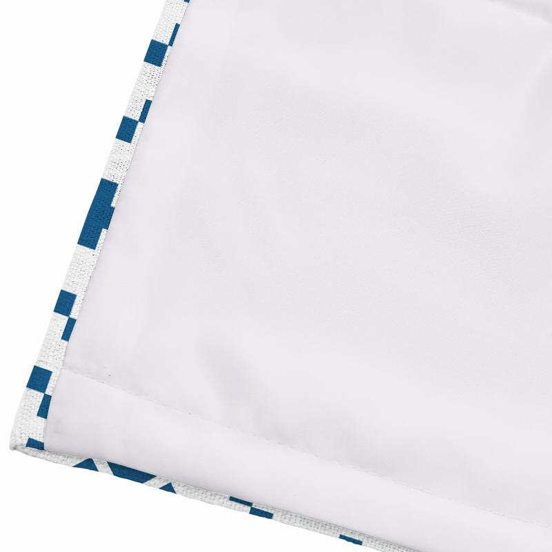 OSCAR Geometric Print Polyester Linen Room Darkening Roman Shade