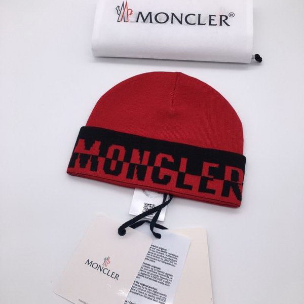 官网同步20秋季最新款-Moncler新款毛线针织帽子，专柜同步，冬季必备款
