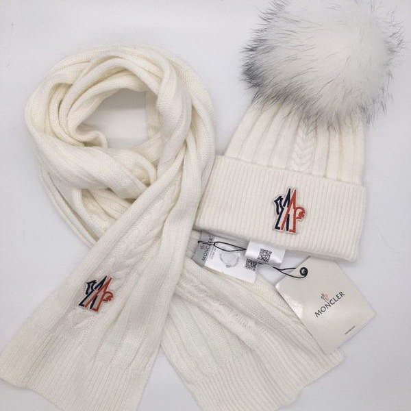 官网同步20秋季最新款-Moncler二​件套系‌列 围巾‎，帽子经‌典‎系‎列，精​致美感，精选毛线，手感超柔软，冬季必备款