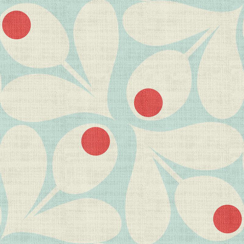 Abstract Print Polyester Linen Curtain Drapery PARROT