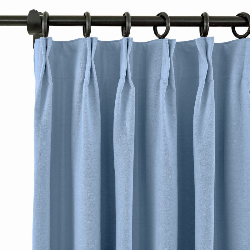 CUSTOM Capri Cashmere Blue Blackout Curtains with Liner