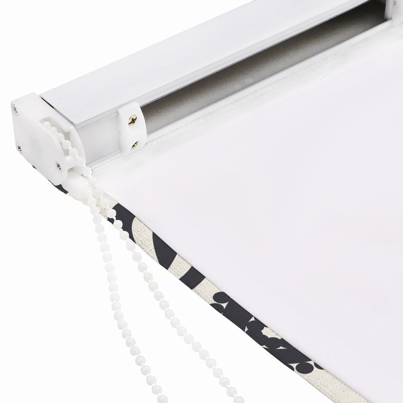 STELLA Paisley Print Polyester Linen Room Darkening Roman Shade