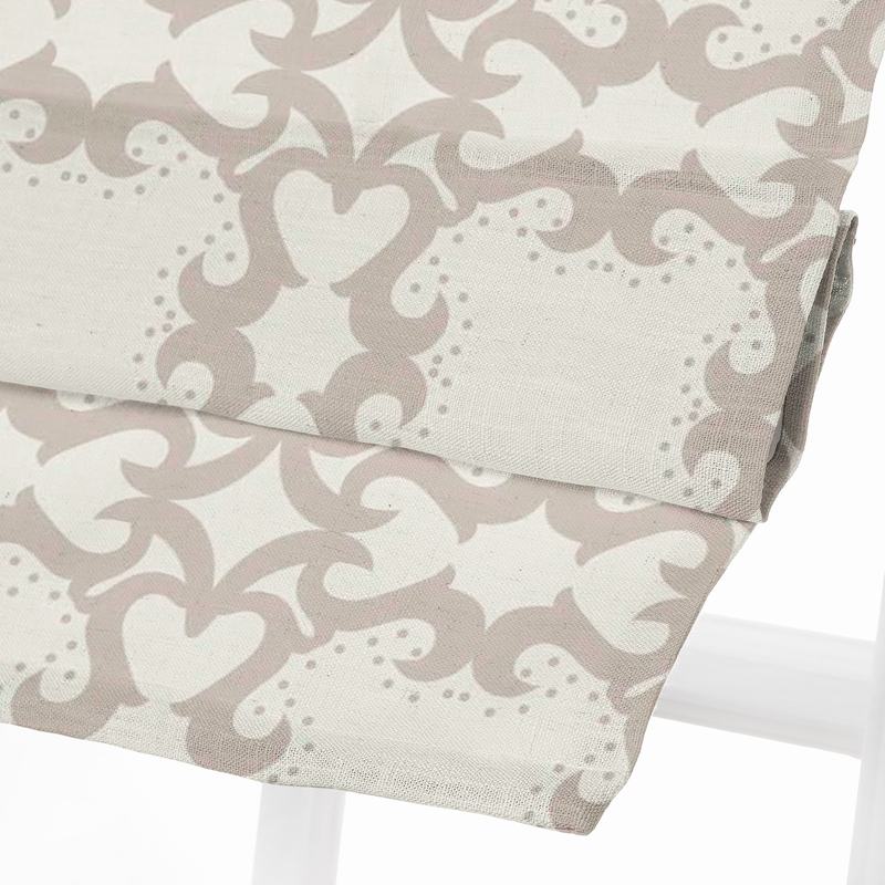 SUMA Print Polyester Linen Room Darkening Roman Shade