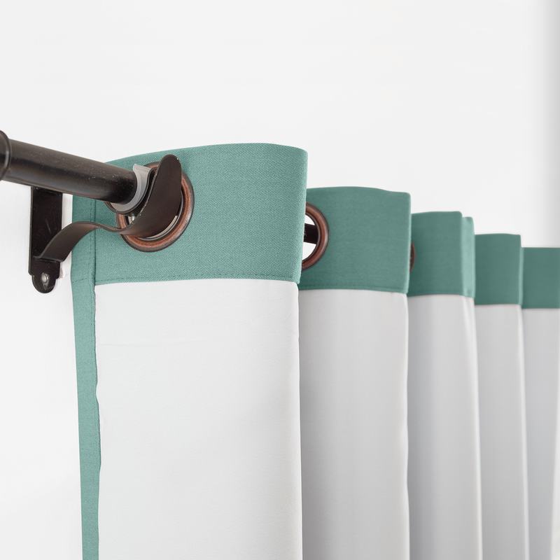 CUSTOM Capri Turquoise Blackout Curtains with Liner