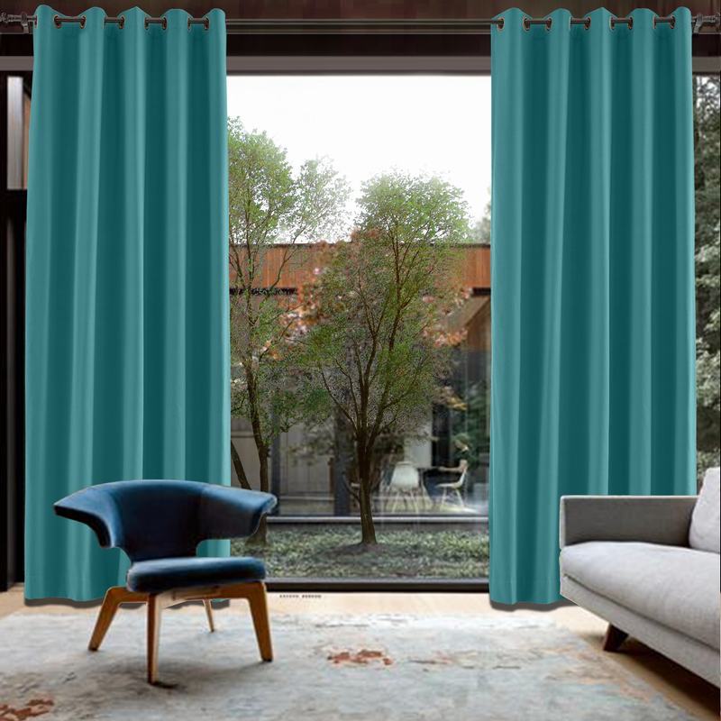 CUSTOM Capri Pagoda Blue Blackout Curtains with Liner