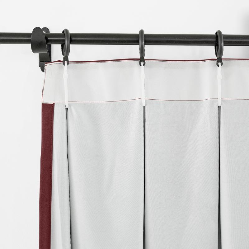 CUSTOM Capri Burgundy Wine Blackout Curtains with Liner