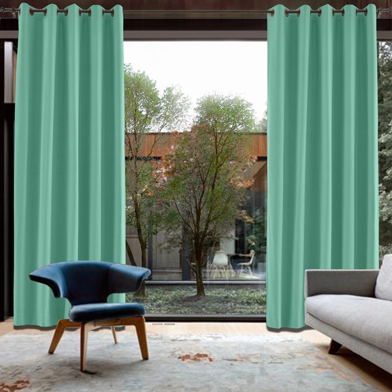 CUSTOM Capri Aqua Blackout Curtains with Liner