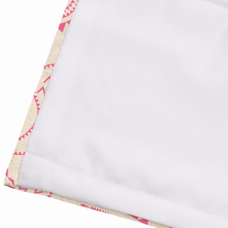 AUDREY Paisley Print Polyester Linen Roman Shade