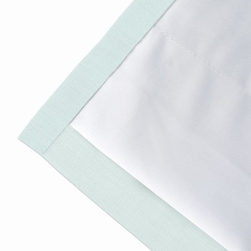 Geometric Print Polyester Linen Curtain Drapery with Privacy Blackout Thermal Lining AILSA