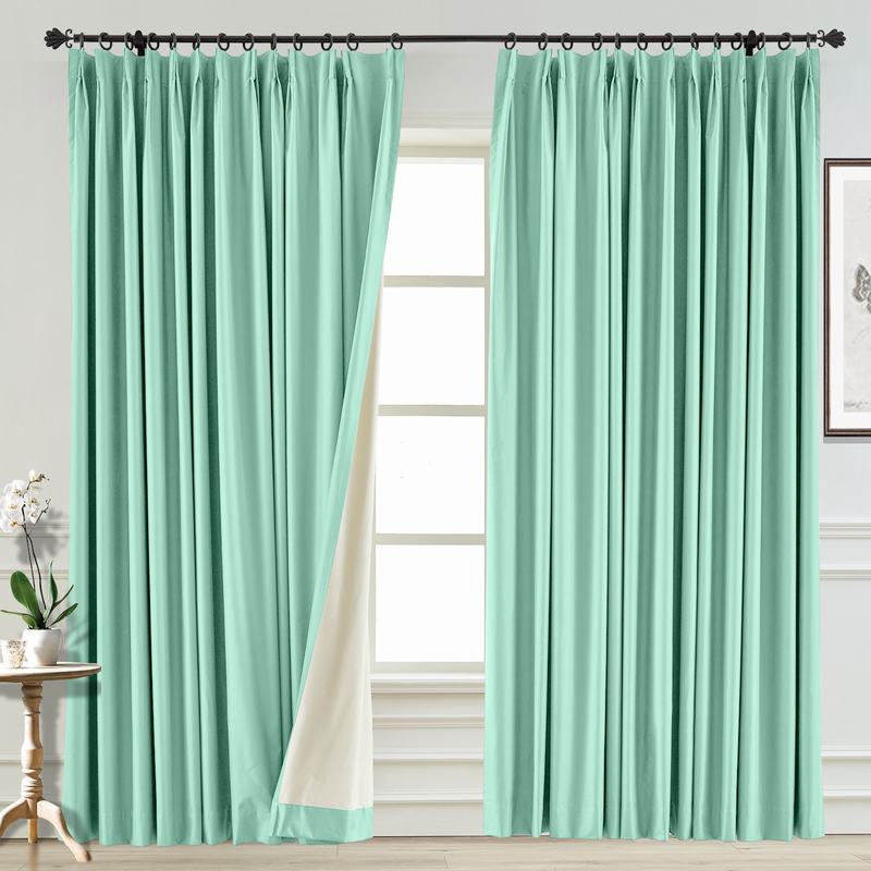 100% Blackout Curtain Thermal Foam Coated Drapery Custom SABA