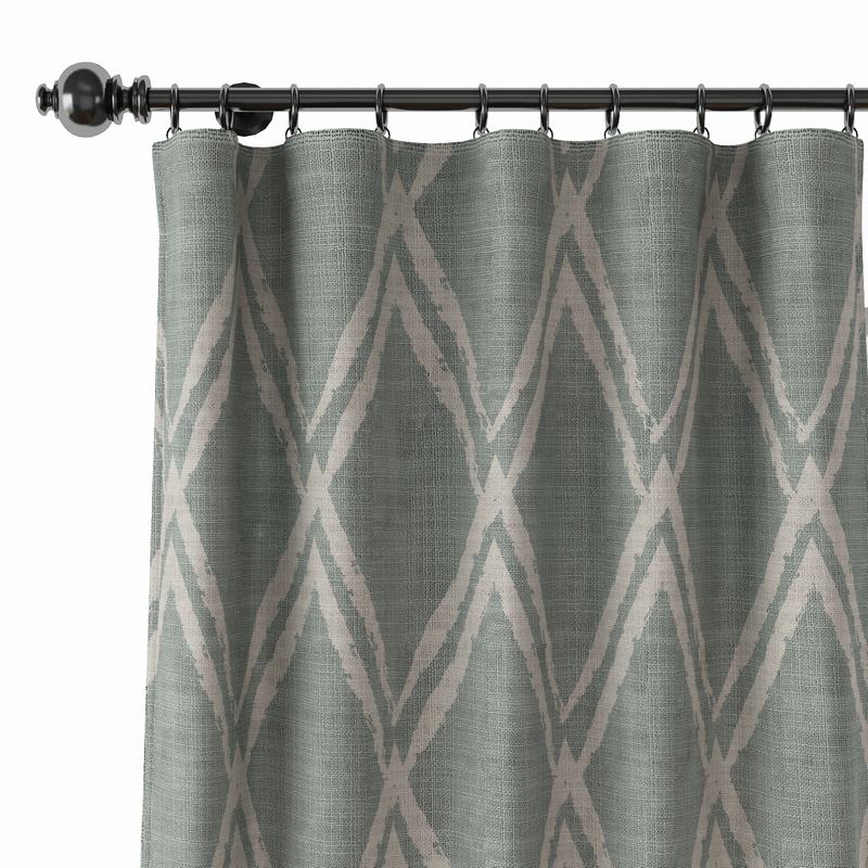 Geometic Print Polyester Linen Curtain Drapery ABSTRACT