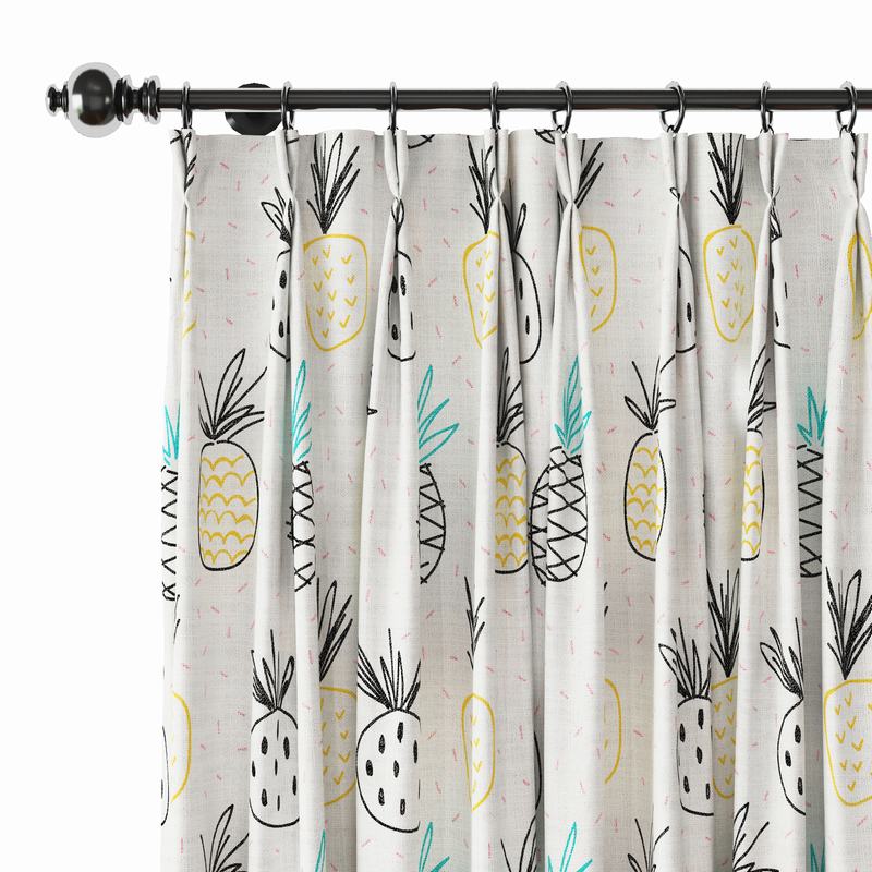 Spring Print Polyester Linen Curtain Drapery OILPAINTING