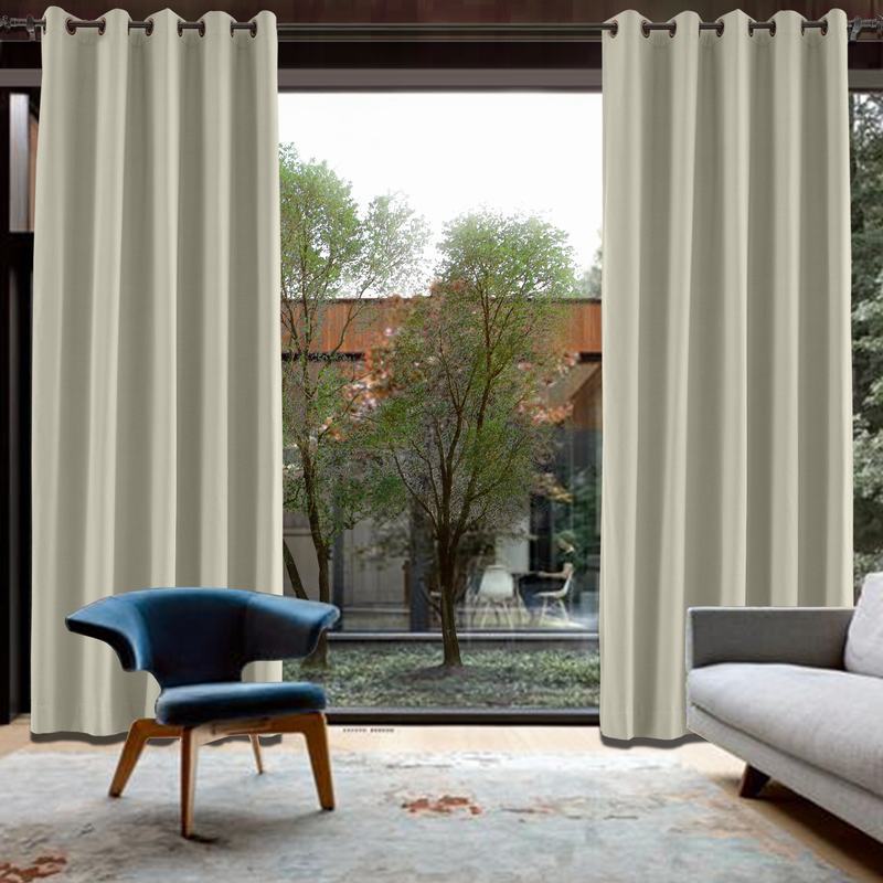 CUSTOM Capri Fog Blackout Curtains with Liner