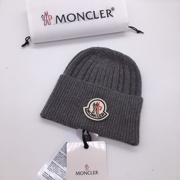 官网同步20秋季最新款-Moncler新款毛线针织帽子，专柜同步，冬季必备款