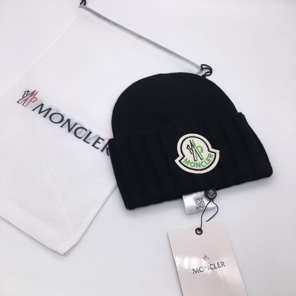 官网同步20秋季最新款-Moncler新款毛线针织帽子，专柜同步，冬季必备款
