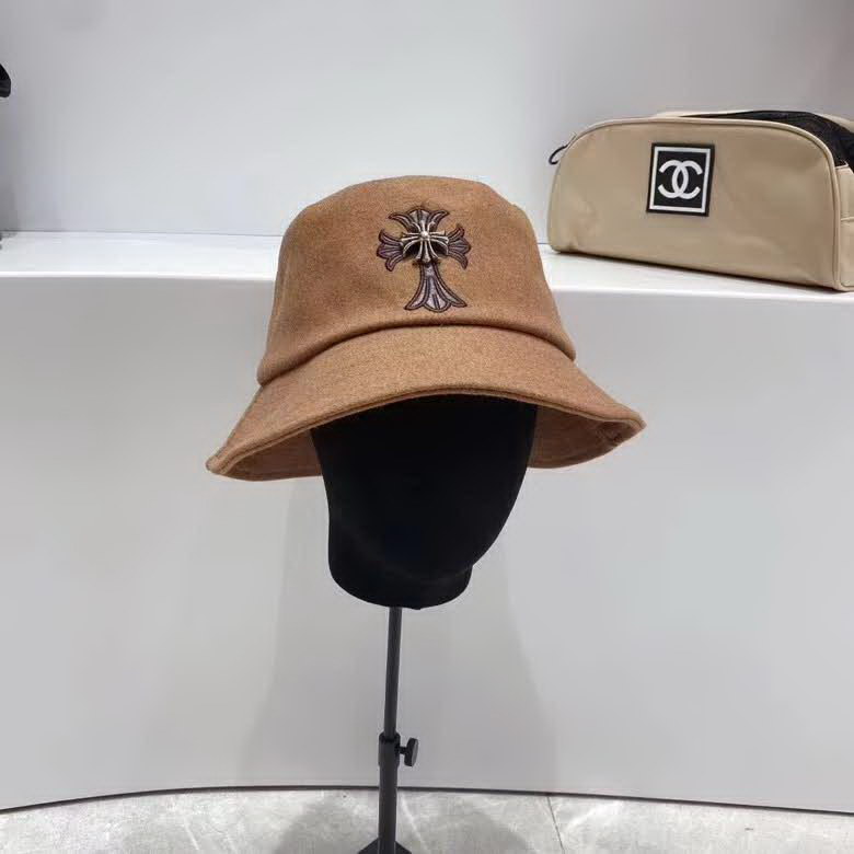 20冬季最新专柜款-ChromeHearts20秋冬新款羊毛呢子皮标十字架，个性街头朋克风，神秘复古十字架，帅气！帽型超正！精品刺绣皮边，妥妥的高级风！