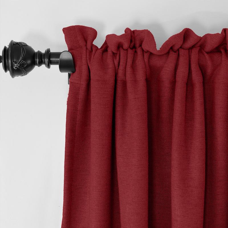 OLIVE Luxury Textured Faux Linen Curtain